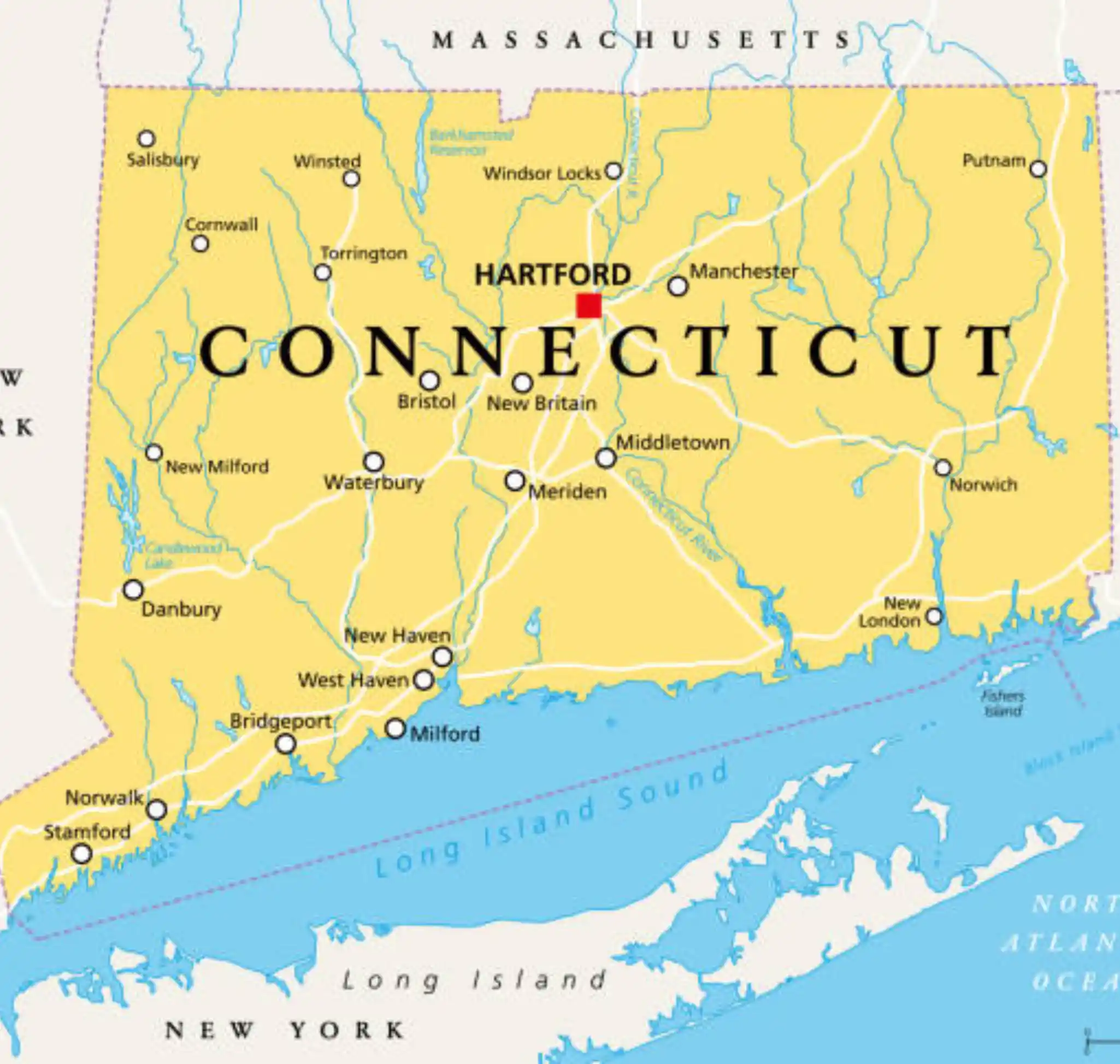 Connecticut Map