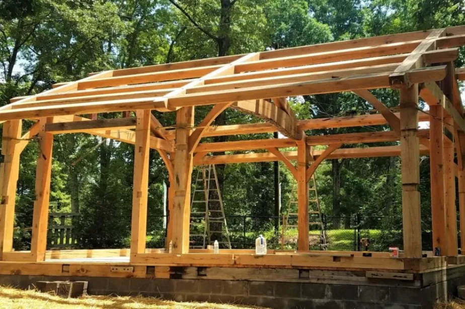 Heavy Timber Framing Estimating Lake Ridge Lane Townhomes