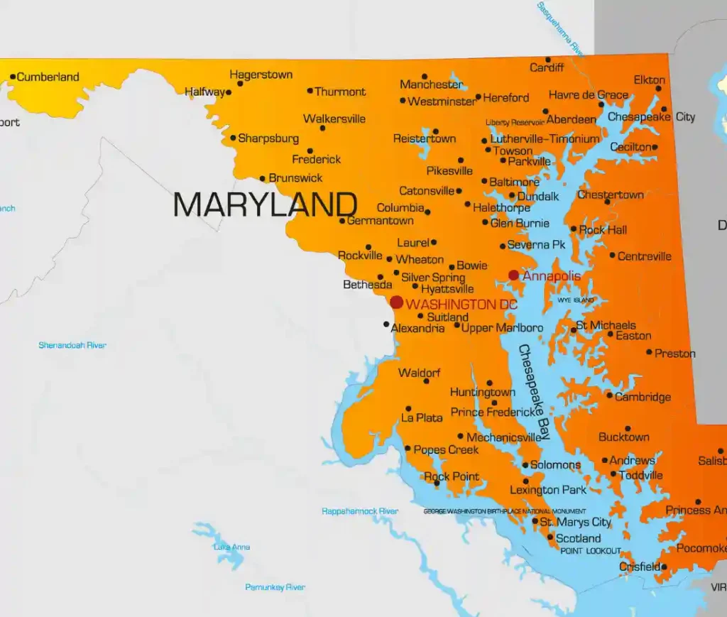 Our Cover Areas for Maryland Construction Estimating Services